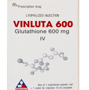 [T03420] Vinluta Glutathion 600mg bột pha tiêm Vĩnh Phúc (H-1lọ-1o)